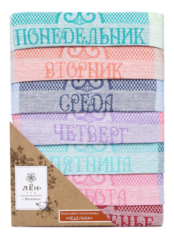 Комплект кухонных полотенец Неделька, 7 шт шир.  580, рис. 2