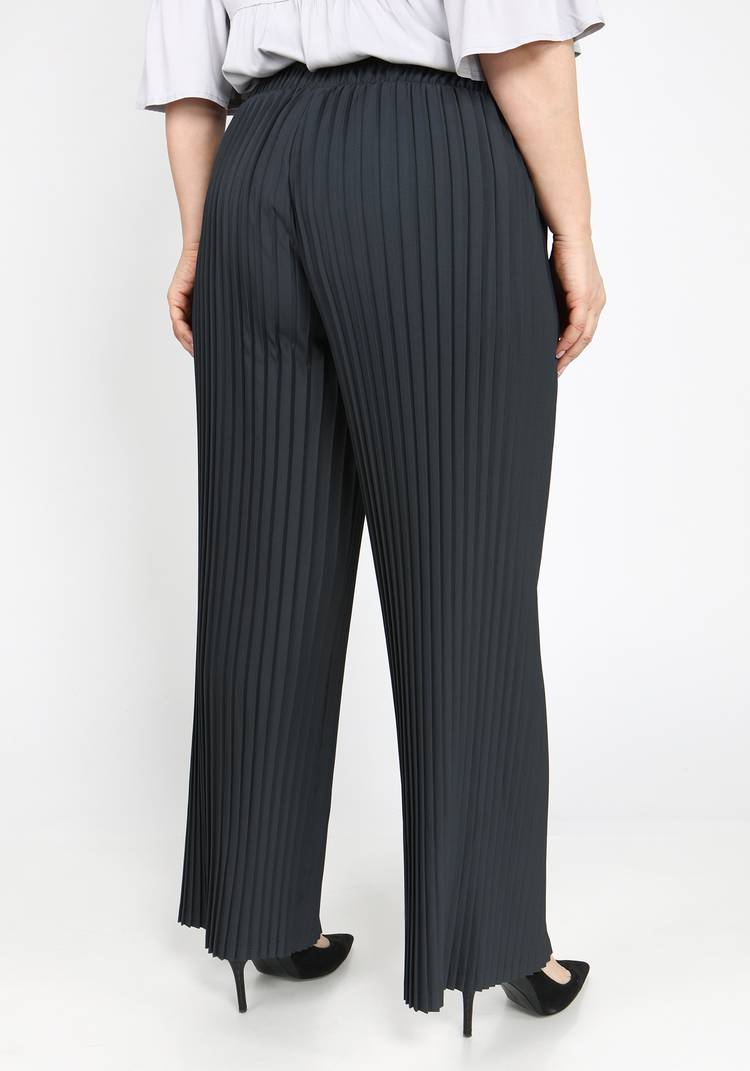 Брюки широкие плиссе на резинке шир.  750, рис. 10