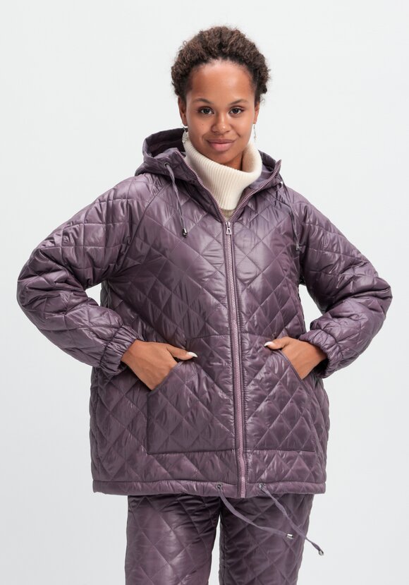 Куртка стёганая с капюшоном шир.  580, рис. 50