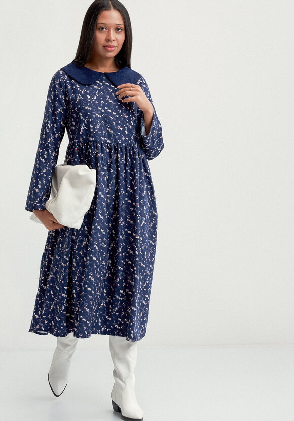 Платье оверсайз с круглым воротником шир.  580, рис. 9