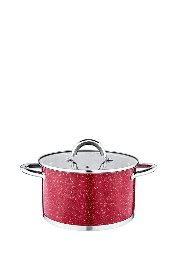 Кастрюля со стеклянной крышкой серия Мрамор шир.  580, рис. 13