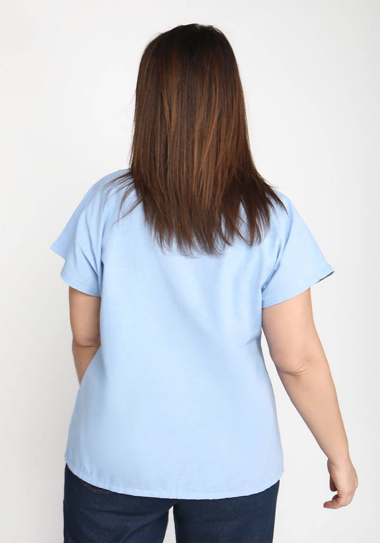 Топ с высоким воротом шир.  750, рис. 3