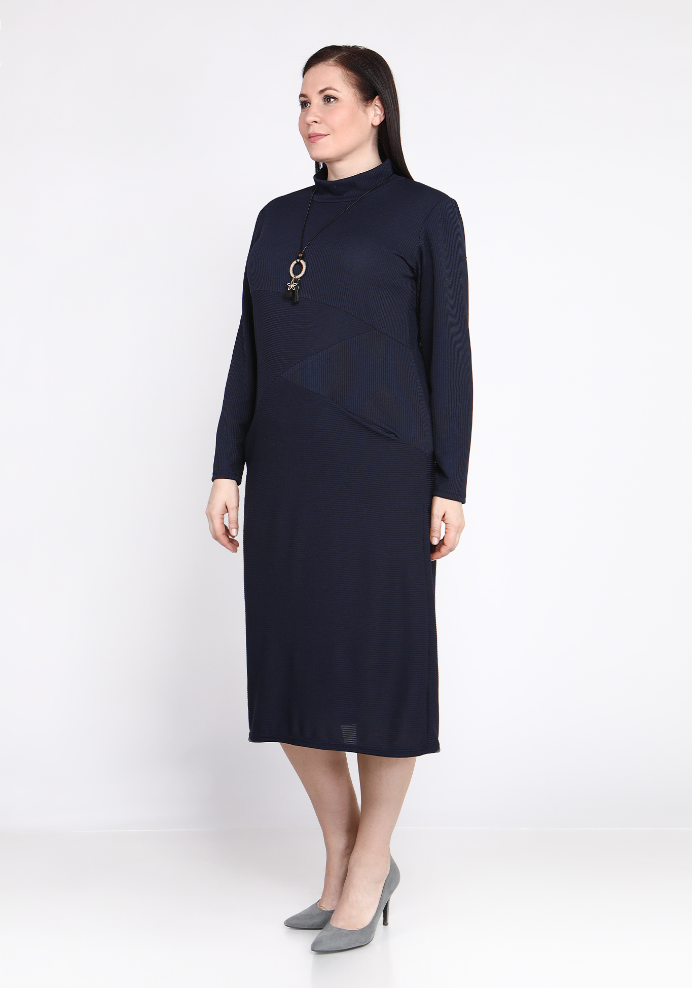Платье "Трепетные объятия" Lomara, размер 50, цвет баклажановый - фото 10