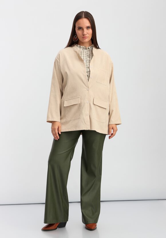 Рубашка оверсайз с воротником-стойкой шир.  580, рис. 31