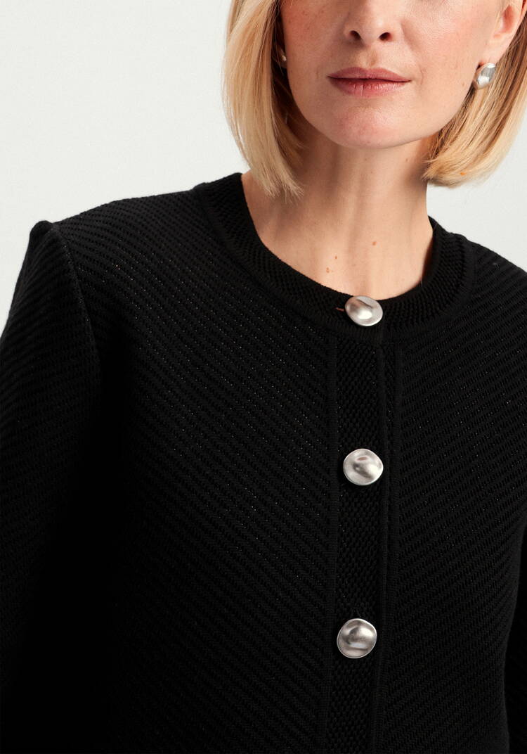 Жакет с акцентными пуговицами шир.  750, рис. 13