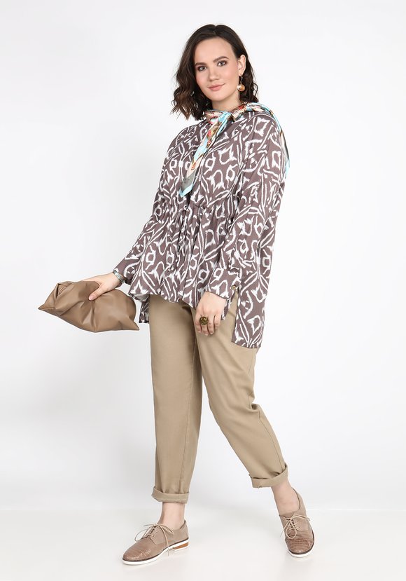 Туника с этническим принтом шир.  580, рис. 1