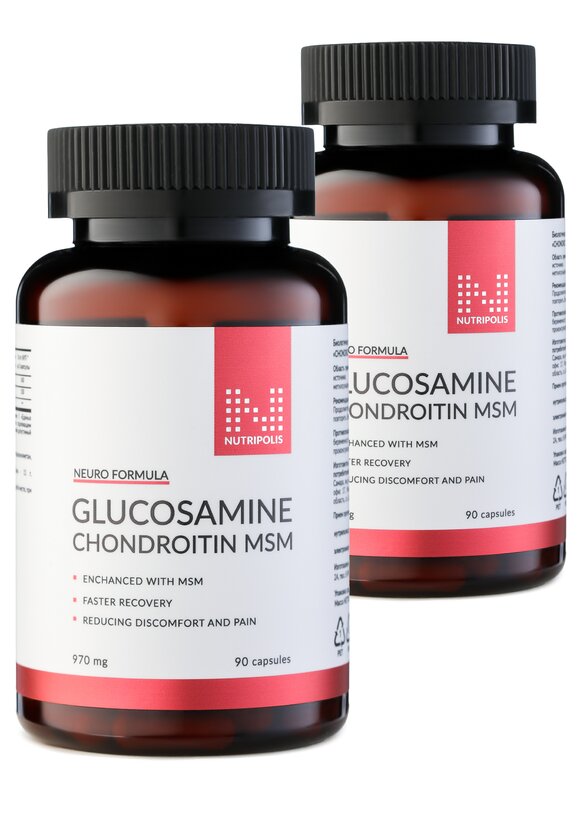 Глюкозамин Хондроитин МСМ ФОРТЕ, 2шт. шир.  580, рис. 1