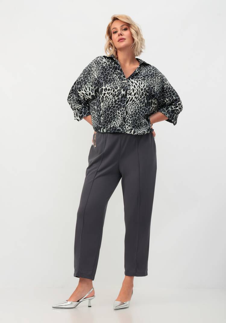 Брюки прямые на резинке по поясу шир.  750, рис. 16