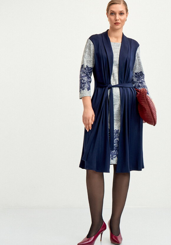 Плaтье с имитацией двойки шир.  580, рис. 14