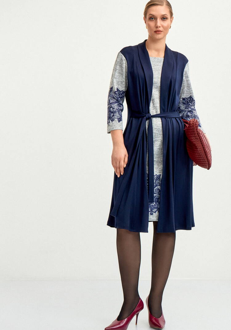 Плaтье с имитацией двойки шир.  750, рис. 14