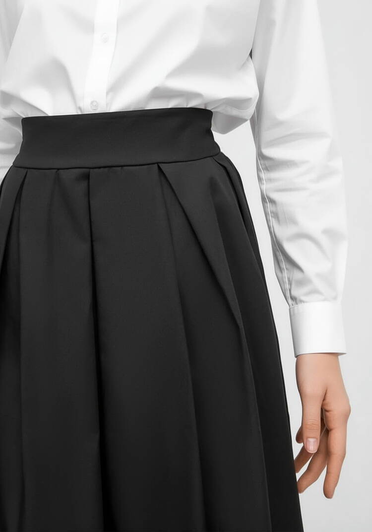 Юбка свободного кроя с кружевом шир.  750, рис. 5