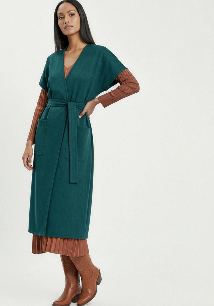 Жилет на запах со спущенным плечом шир.  750, рис. 26