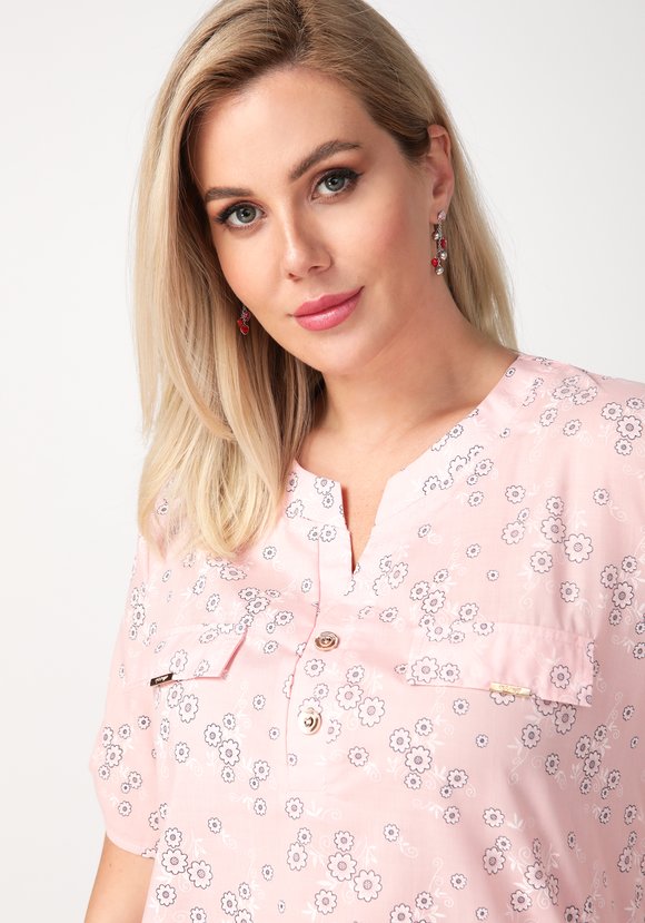 Блуза Геометрическая красота шир.  580, рис. 4