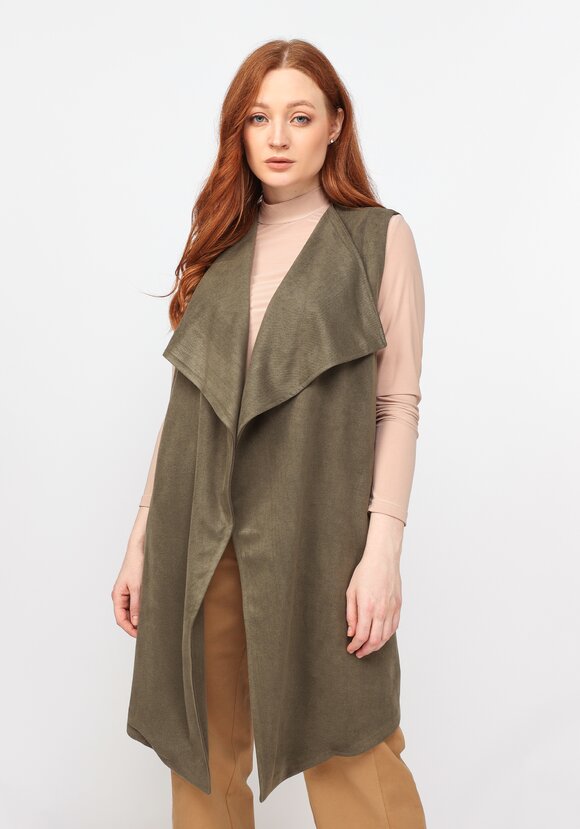 Жилет свободного кроя без застежки шир.  580, рис. 6