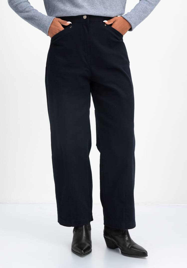 Брюки широкие с оригинальными карманами шир.  750, рис. 7