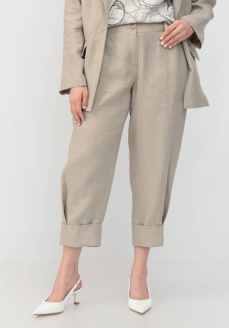 Брюки из льна шир.  750, рис. 7