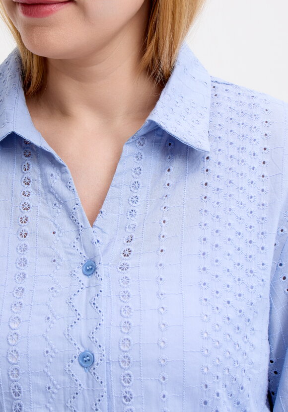 Блуза из шитья с рукавом 3/4 шир.  580, рис. 15