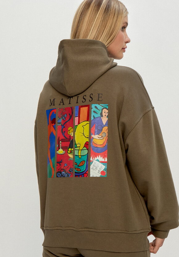 Худи свободного кроя с принтом на спине шир.  580, рис. 33