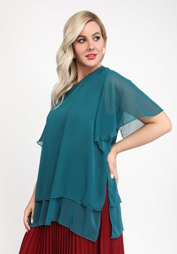 Блуза Яркая модница шир.  580, рис. 8