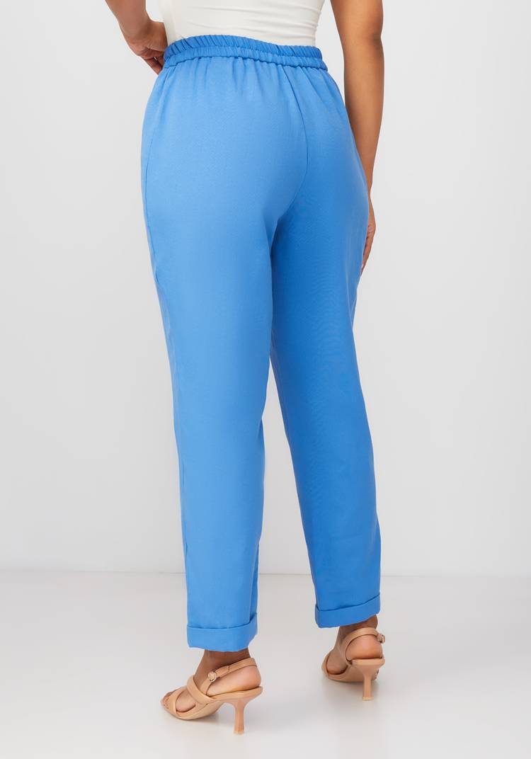 Брюки бананы льняные шир.  750, рис. 3