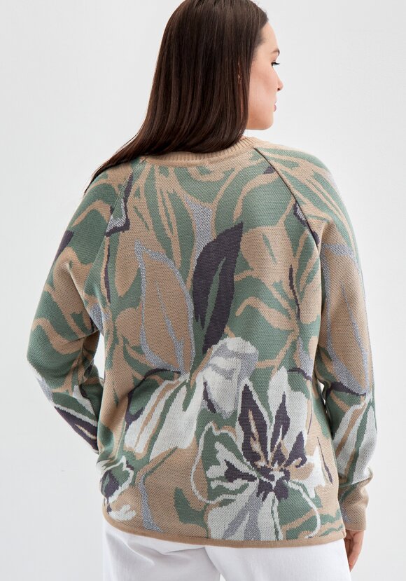 Джемпер с растительным орнаментом шир.  580, рис. 29