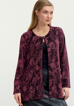 Кардиган с рисунком из люрекса