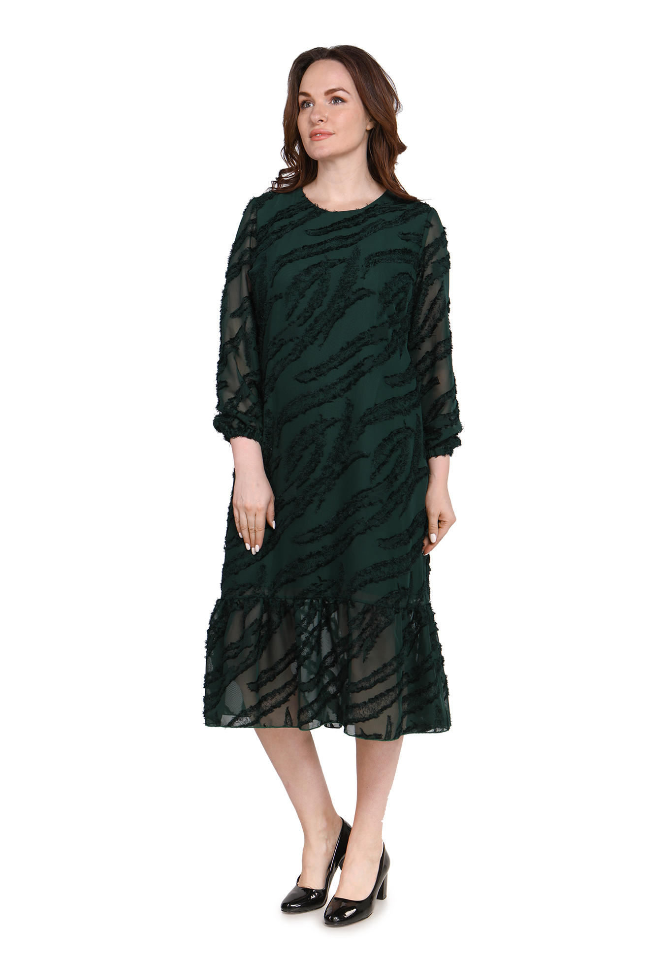 Платье "Изящная грация" Victoria, размер 48, цвет чёрный - фото 3