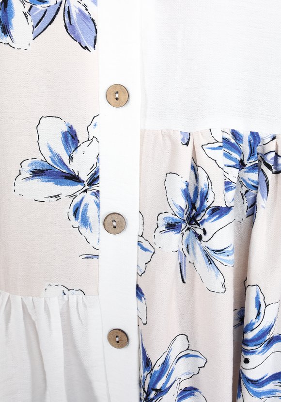 Платье из комбинированных тканей шир.  580, рис. 7