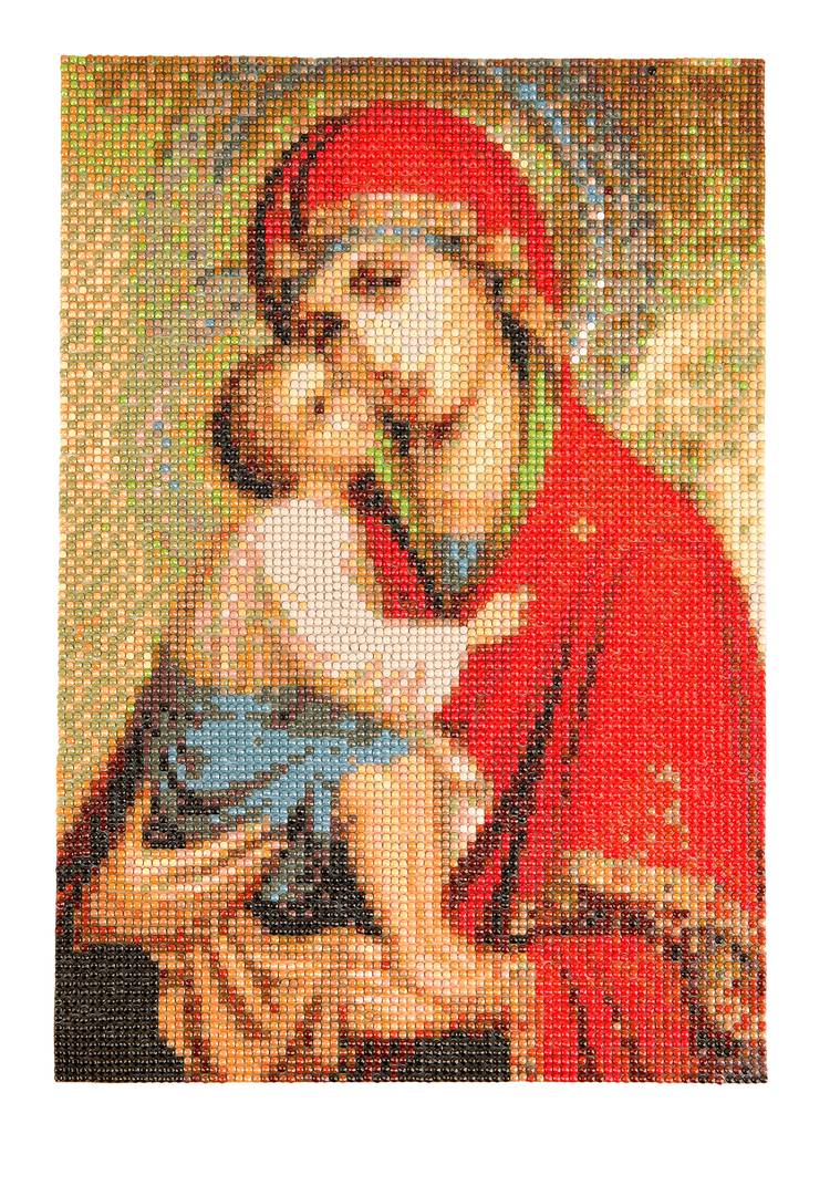 Алмазная мозаика с ликами святых шир.  750, рис. 29