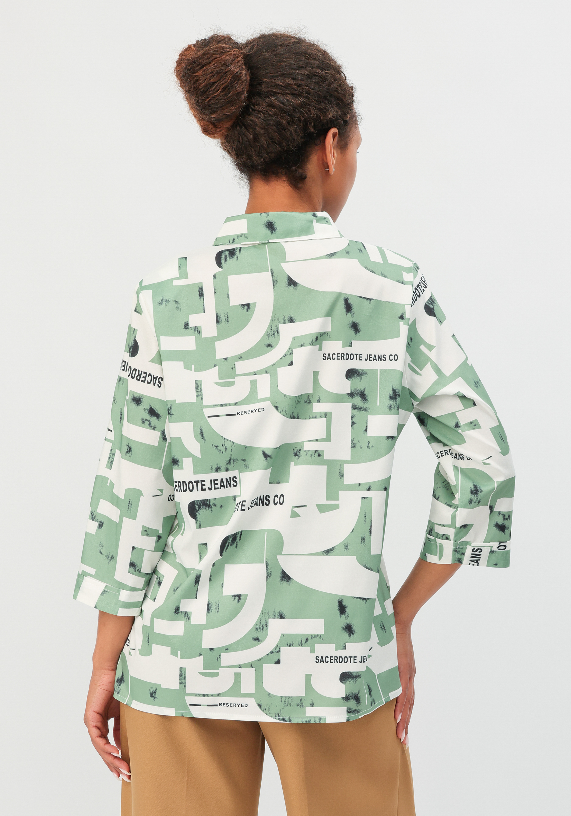 Блуза "Кэйт" No name, цвет зеленый, размер 52 - фото 8