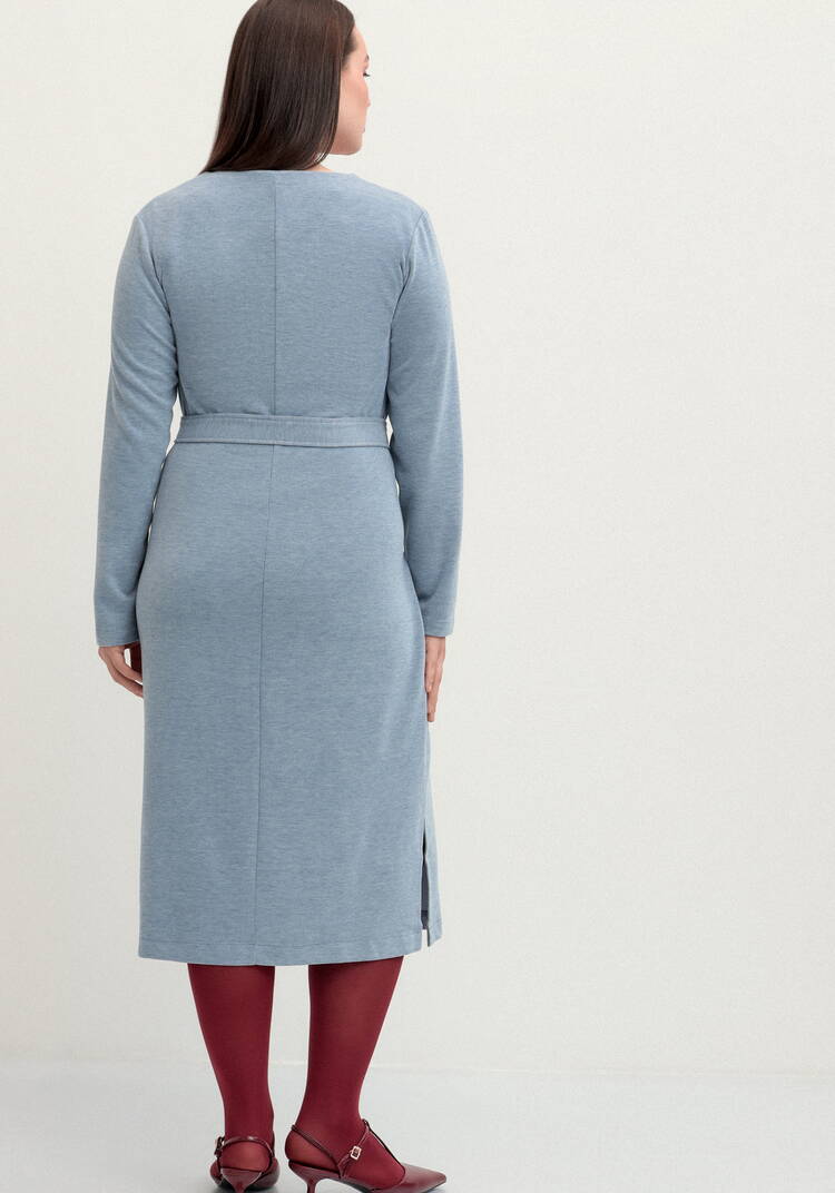 Платье трикотажное с поясом шир.  750, рис. 3