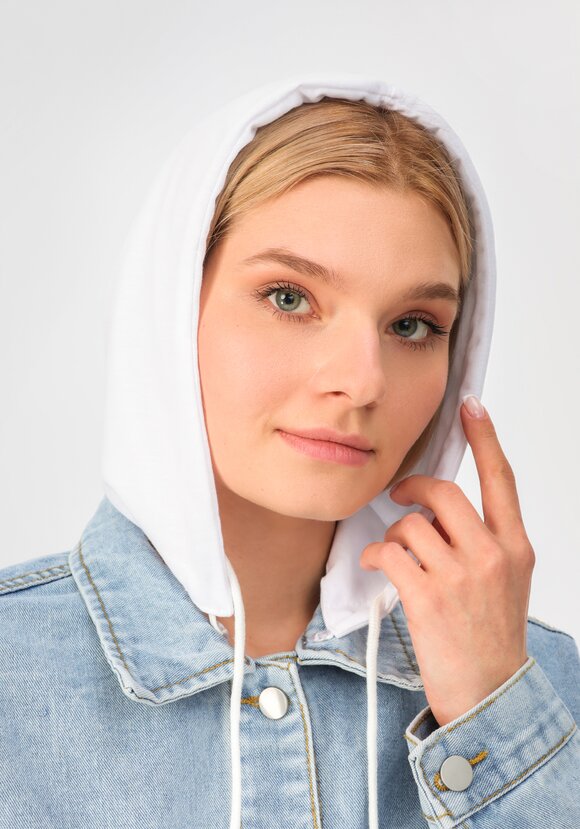 Куртка джинсовая с капюшоном шир.  580, рис. 7