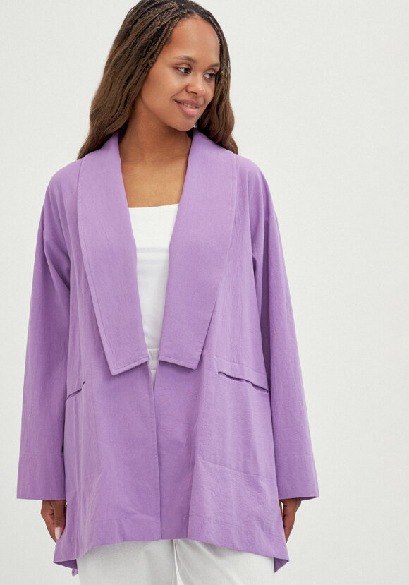 Кардиган свободный с оригинальным воротом шир.  580, рис. 4