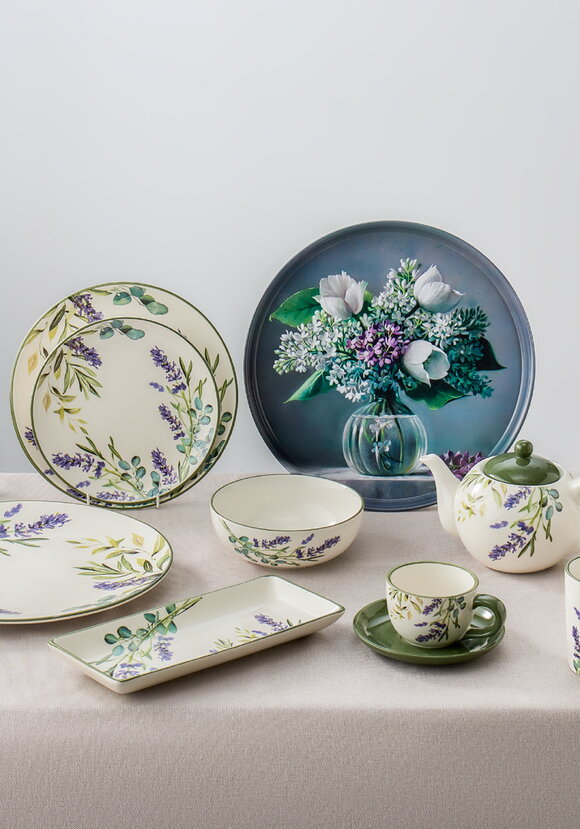 Поднос сервировочный Лаванда шир.  580, рис. 4