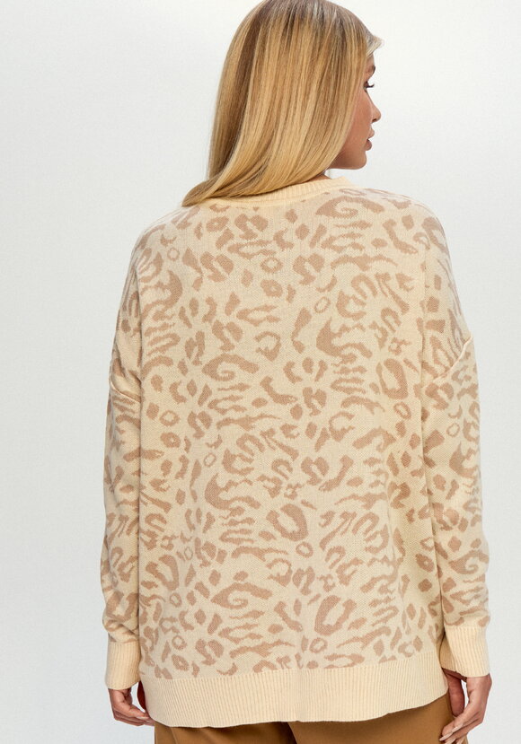 Джемпер с леопардовым принтом шир.  580, рис. 3