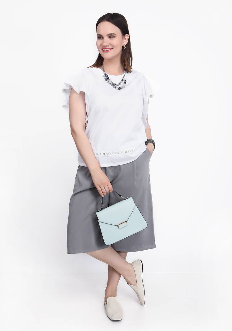 Блуза с рукавом крылышком с круглым воротом шир.  750, рис. 7