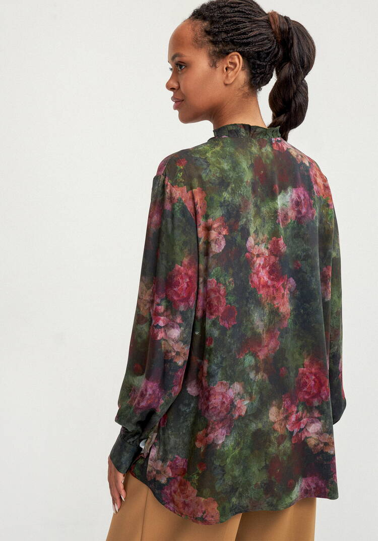 Блуза с потайной застежкой шир.  750, рис. 3