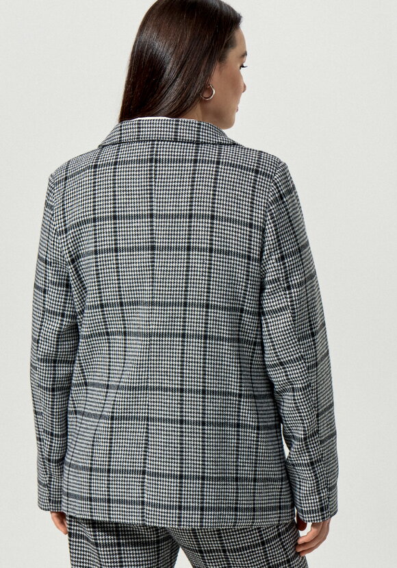 Пиджак с принтом клетка шир.  580, рис. 3