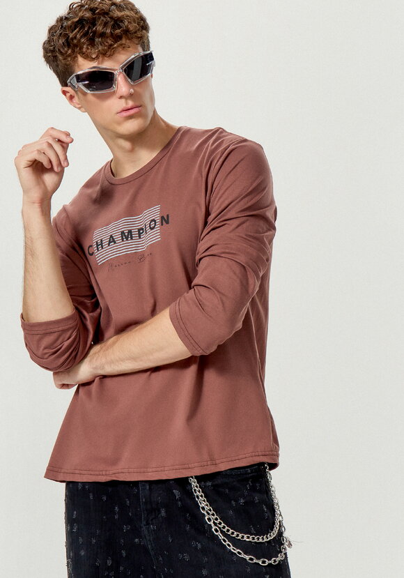 Лонгсливы с лаконичным принтом, 2 шт. шир.  580, рис. 48