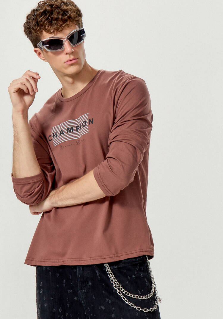 Лонгсливы с лаконичным принтом, 2 шт. шир.  750, рис. 48