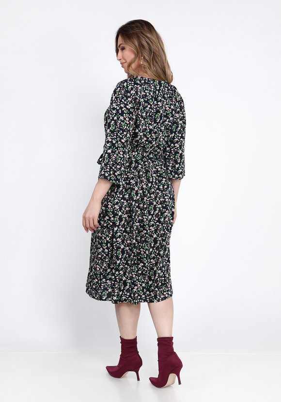 Платье с принтом мильфлер шир.  580, рис. 2