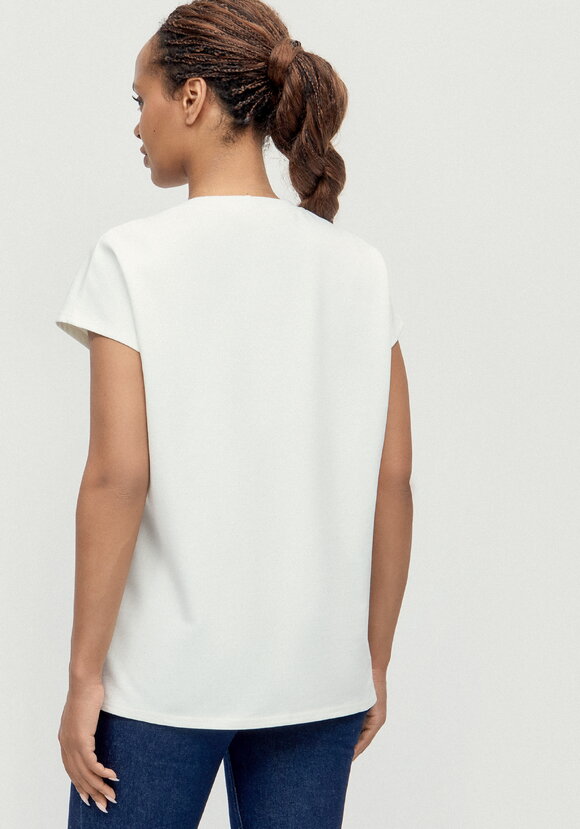 Футболка из трикотажа со спущенным плечом шир.  580, рис. 3