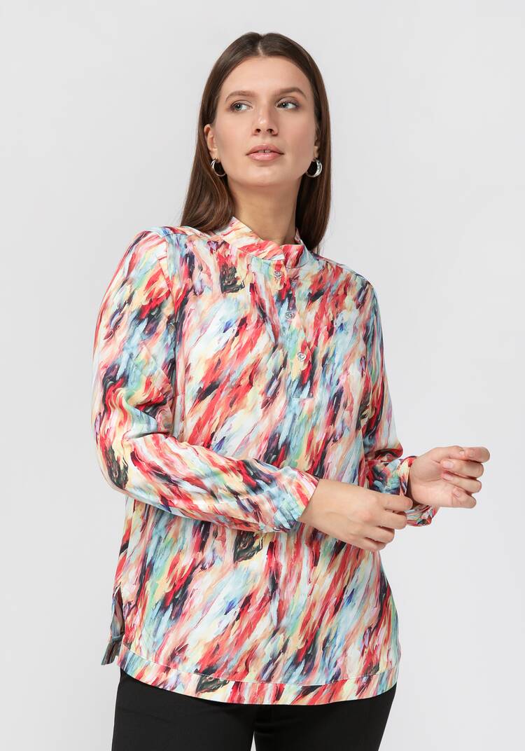 Блуза базовая с планкой на груди шир.  750, рис. 1