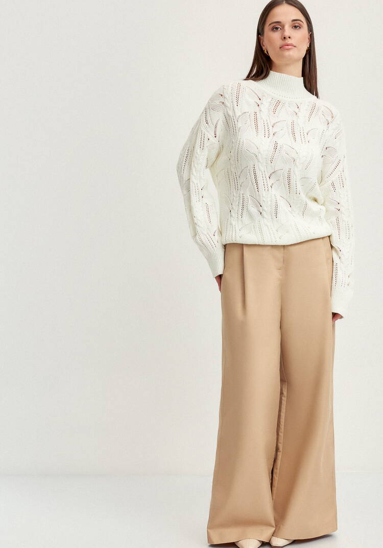 Джемпер с ажурными косами шир.  750, рис. 23