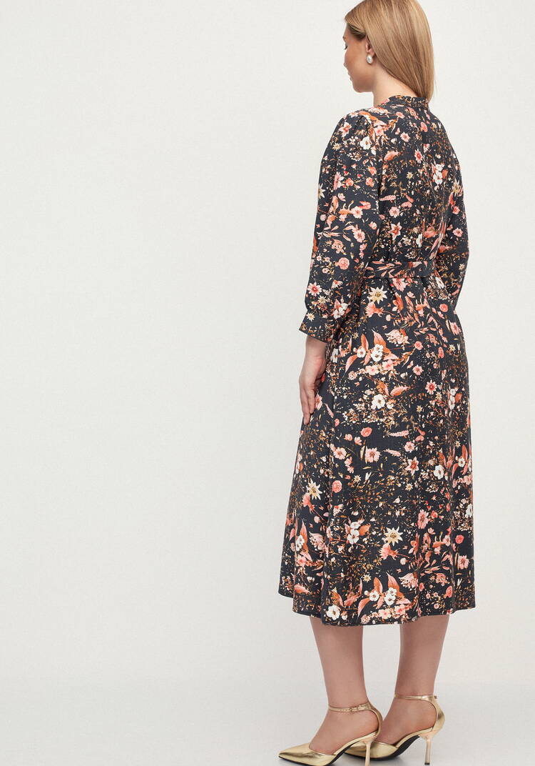 Платье с принтом по рукавам Герда шир.  750, рис. 12