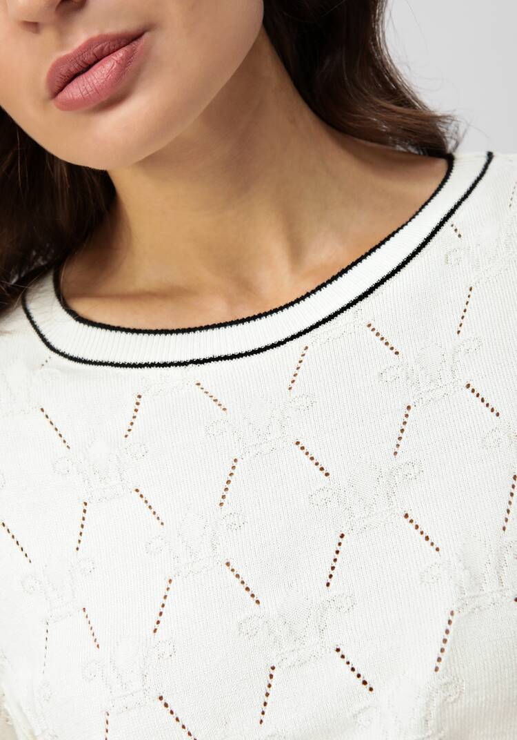 Джемпер с фактурным принтом шир.  750, рис. 12