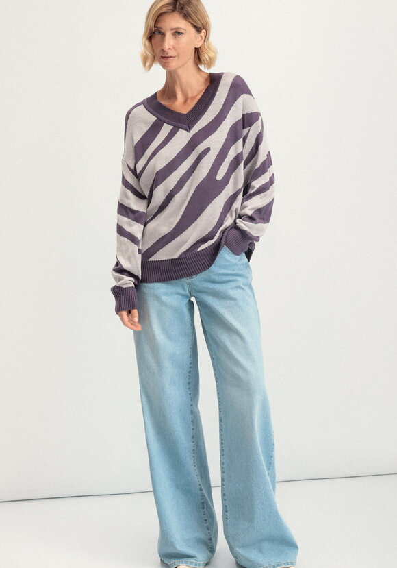 Джемпер с принтом зебра шир.  580, рис. 36