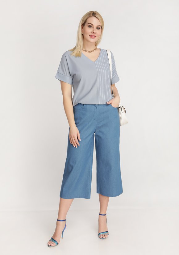 Блуза с боковыми разрезами шир.  580, рис. 5