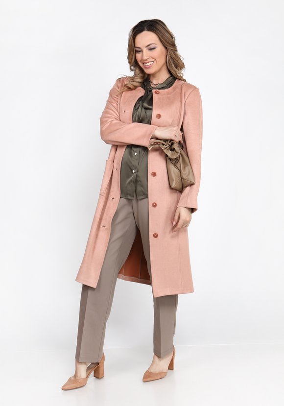 Кардиган из ткани под замшу Элла шир.  580, рис. 8