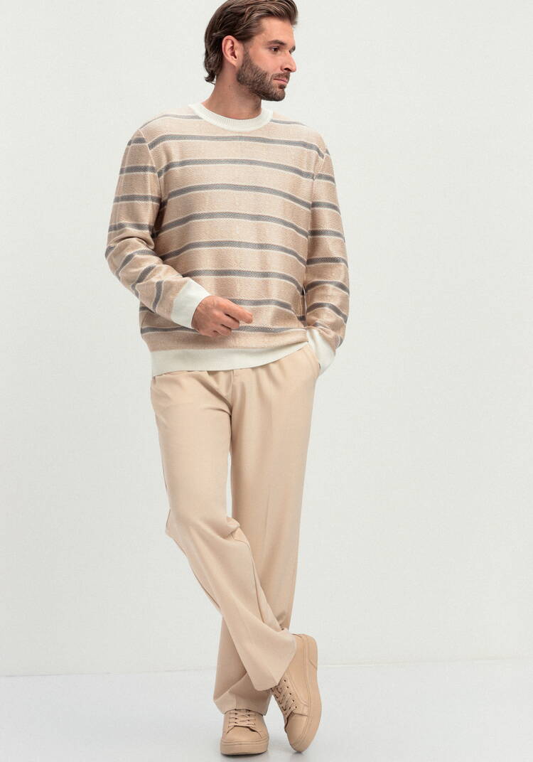 Джемпер в полоску с контрастными манжетами шир.  750, рис. 27